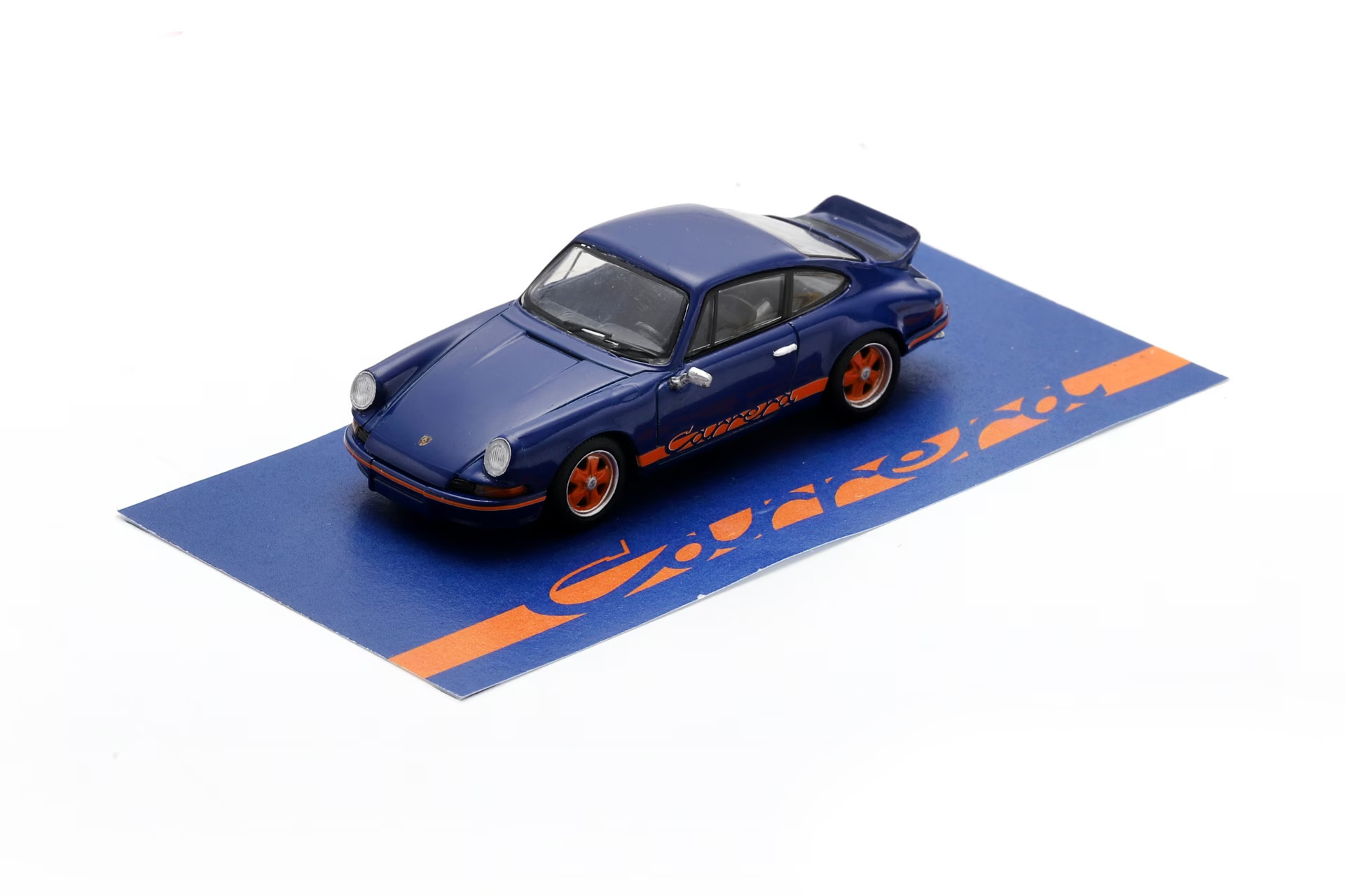 Spark 64SP007-A Porsche 911 2.7 RS - Blue with orange stripe 1:64