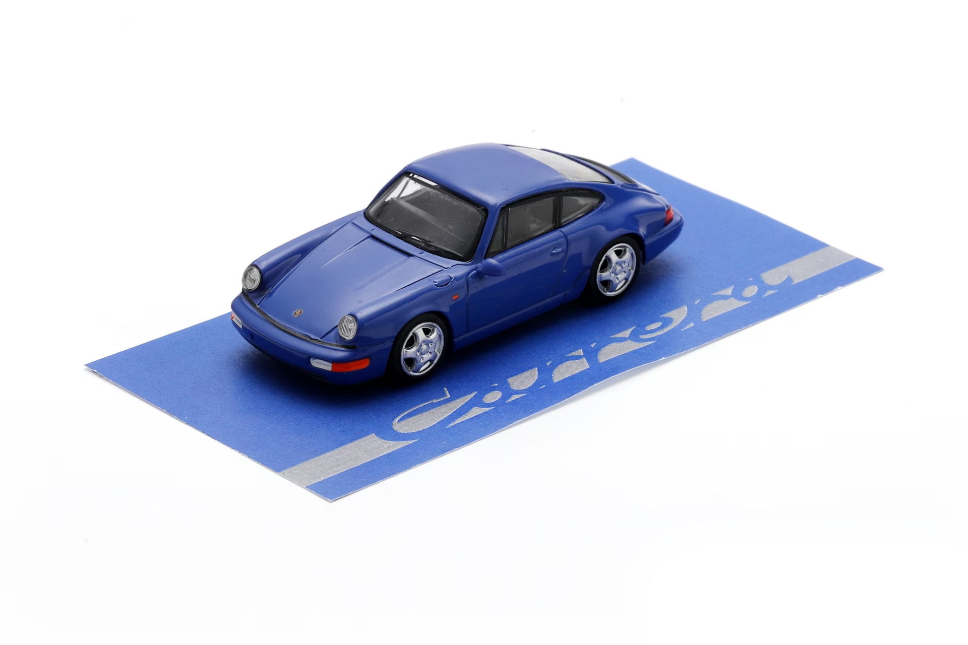 Spark 64SP007-E Porsche 911(964) 3.6 RS - Maritime blue with silver wheels 1:64