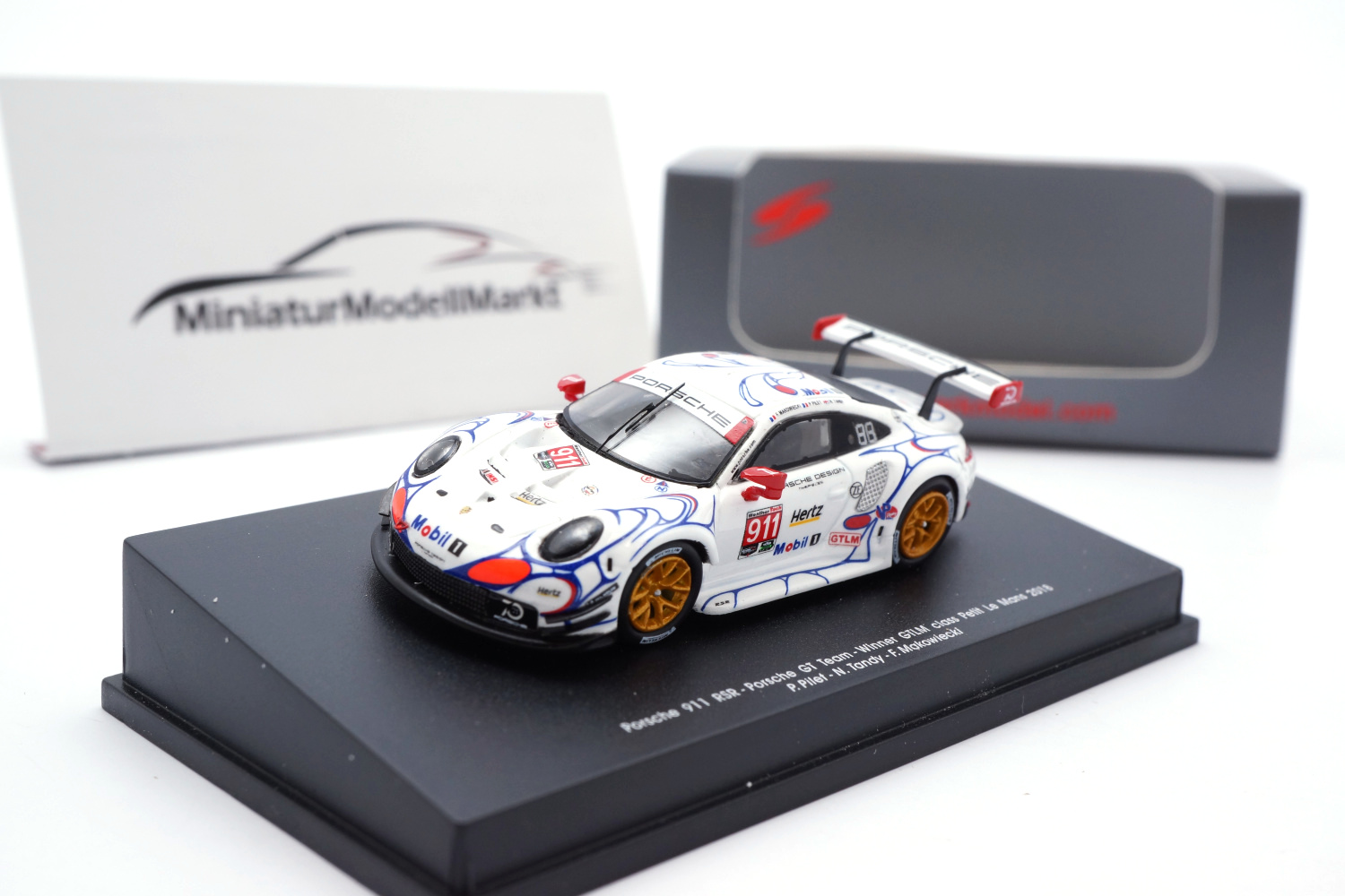 Spark 87S147 Porsche 911 RSR - Witter GTLM - Le Mans 2018 1:87