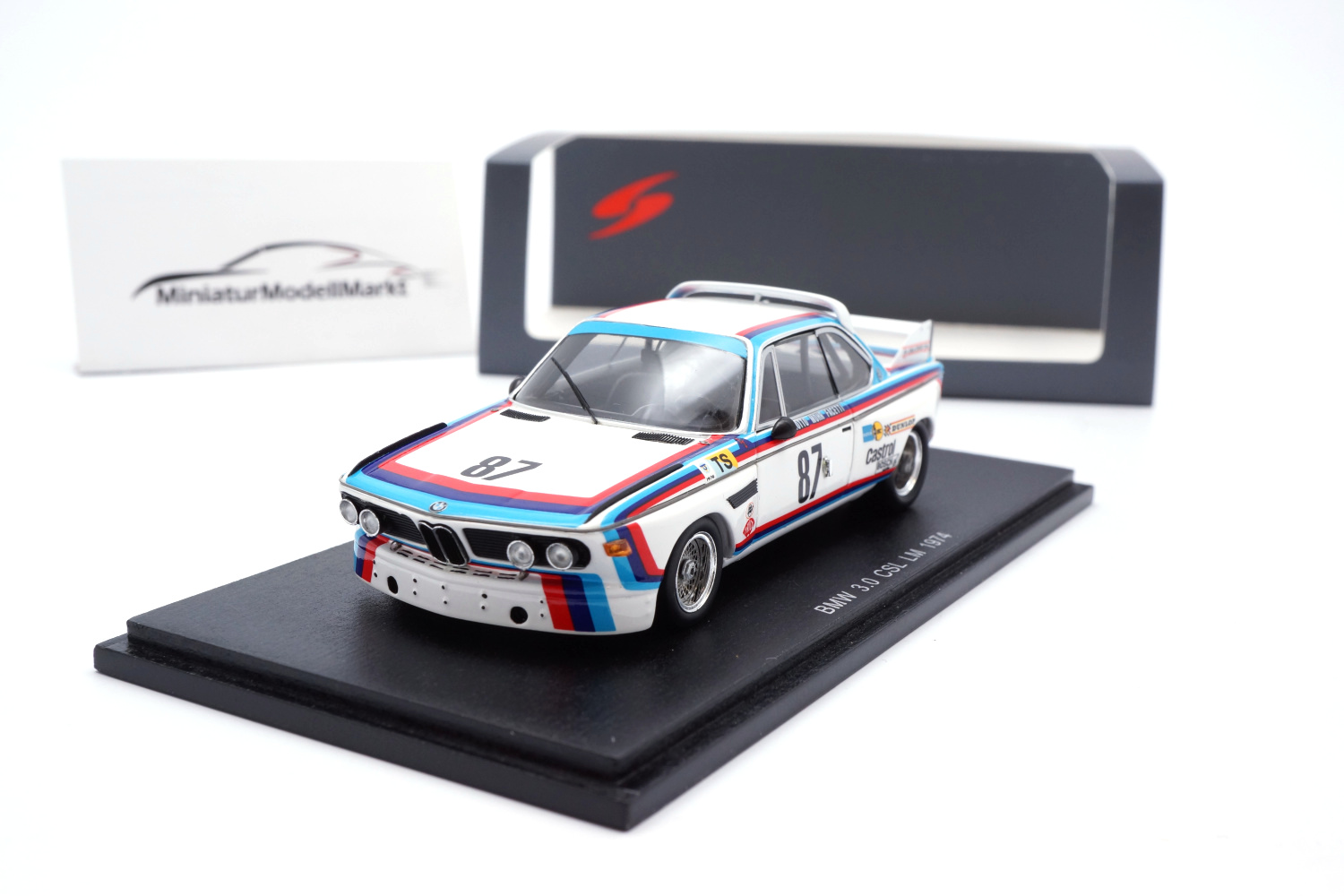 Spark S1566 BMW 3.0 CSL LM 1974 - Finotto / Facetti / Mohr - #87 1:43