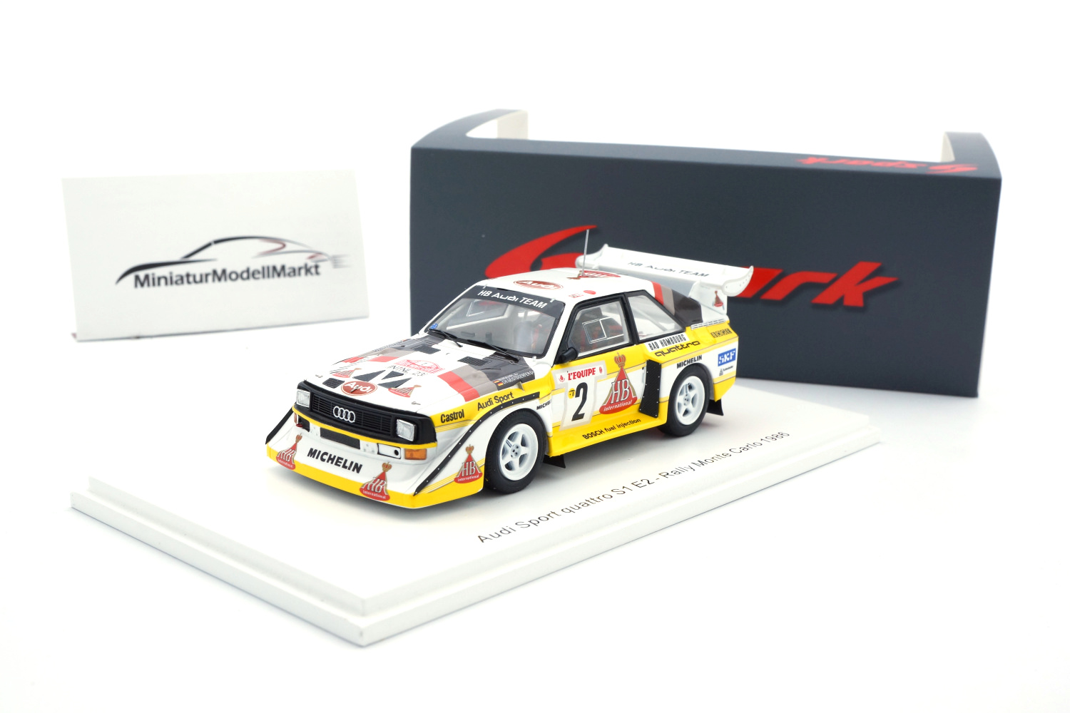 Spark S5190 Audi Sport Quattro S1 E2 Walter Röhrl Rallye Monte Carlo 1986 1:43