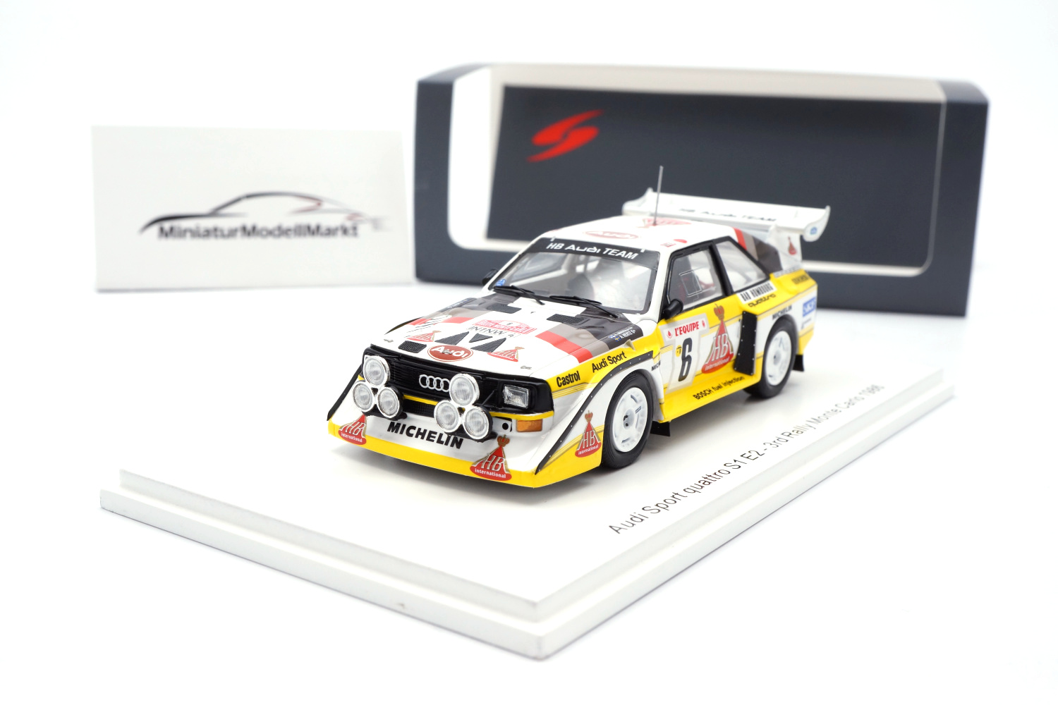 Spark S5191 Audi Sport Quattro S1 E2 - Mikkola Rallye Monte Carlo 1986 1:43