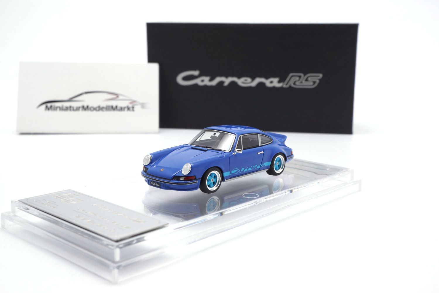 Timothy & Pierre TP91127-02 Porsche 911 Carrera RS 2.7 - Dalmation Blue (Curitiba64) 1:64