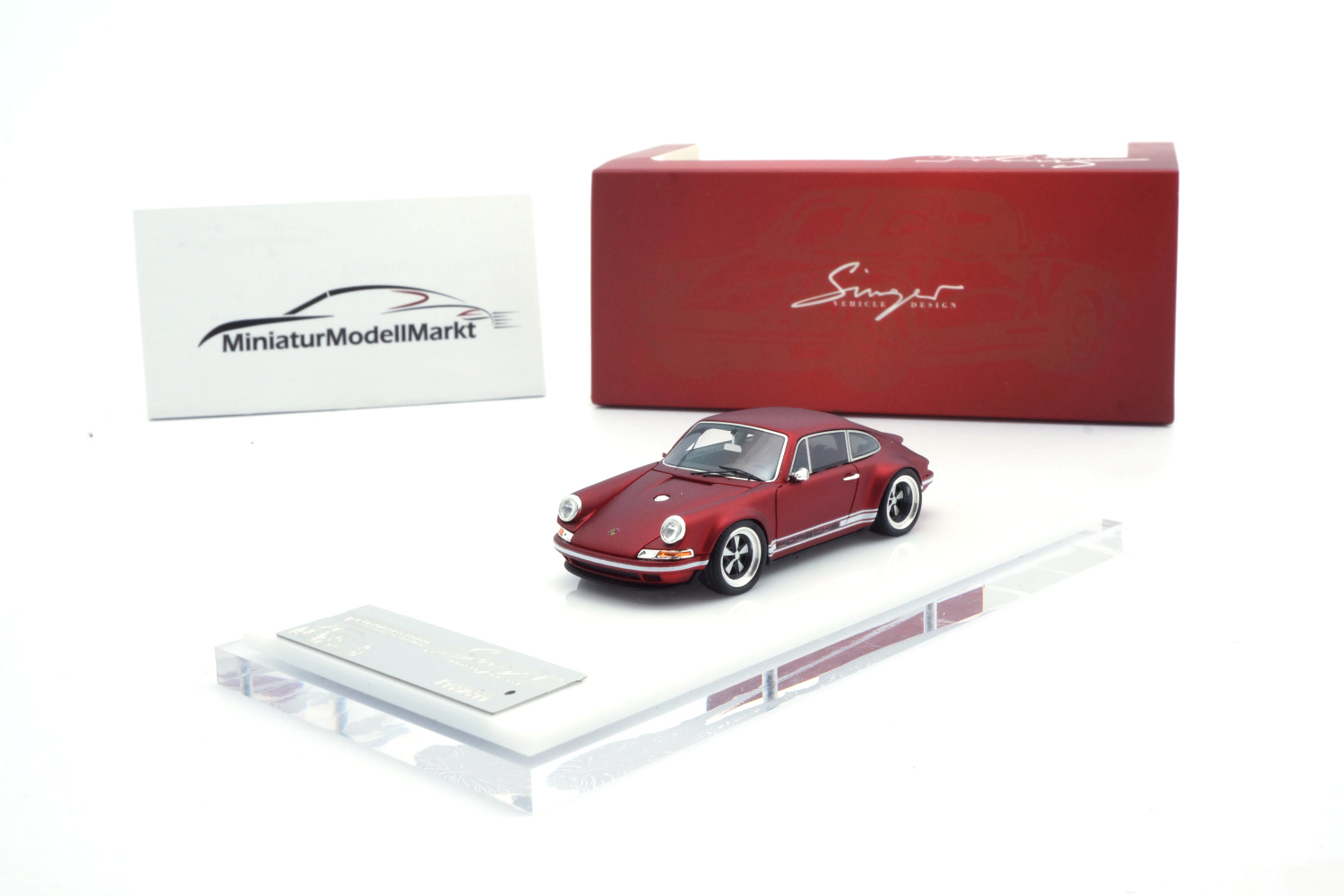 Timothy & Pierre TP911S-14 Porsche 911 Singer Coupe - Matt Red 1:64