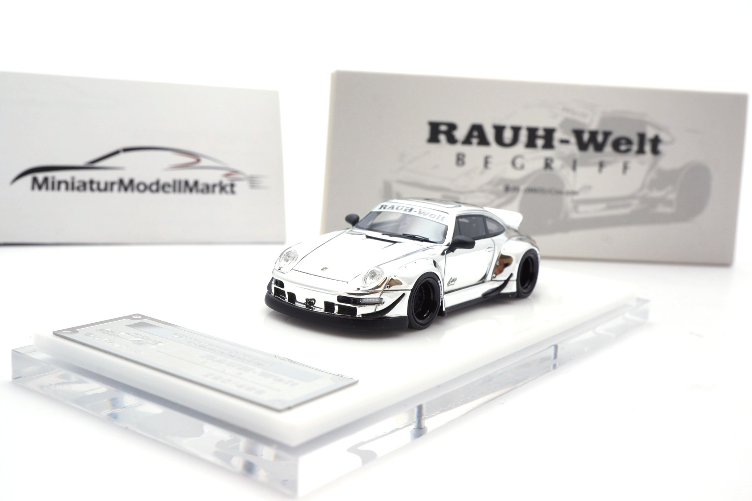 Timothy & Pierre TPRWB-09 Porsche 911 (993) - RWB - Chrome 1:64