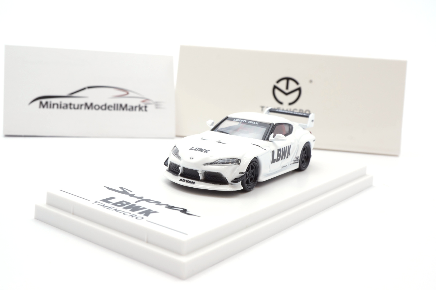 Timemicro TM-Supra-01 Toyota Supra - Liberty Walk LBWK - White 1:64