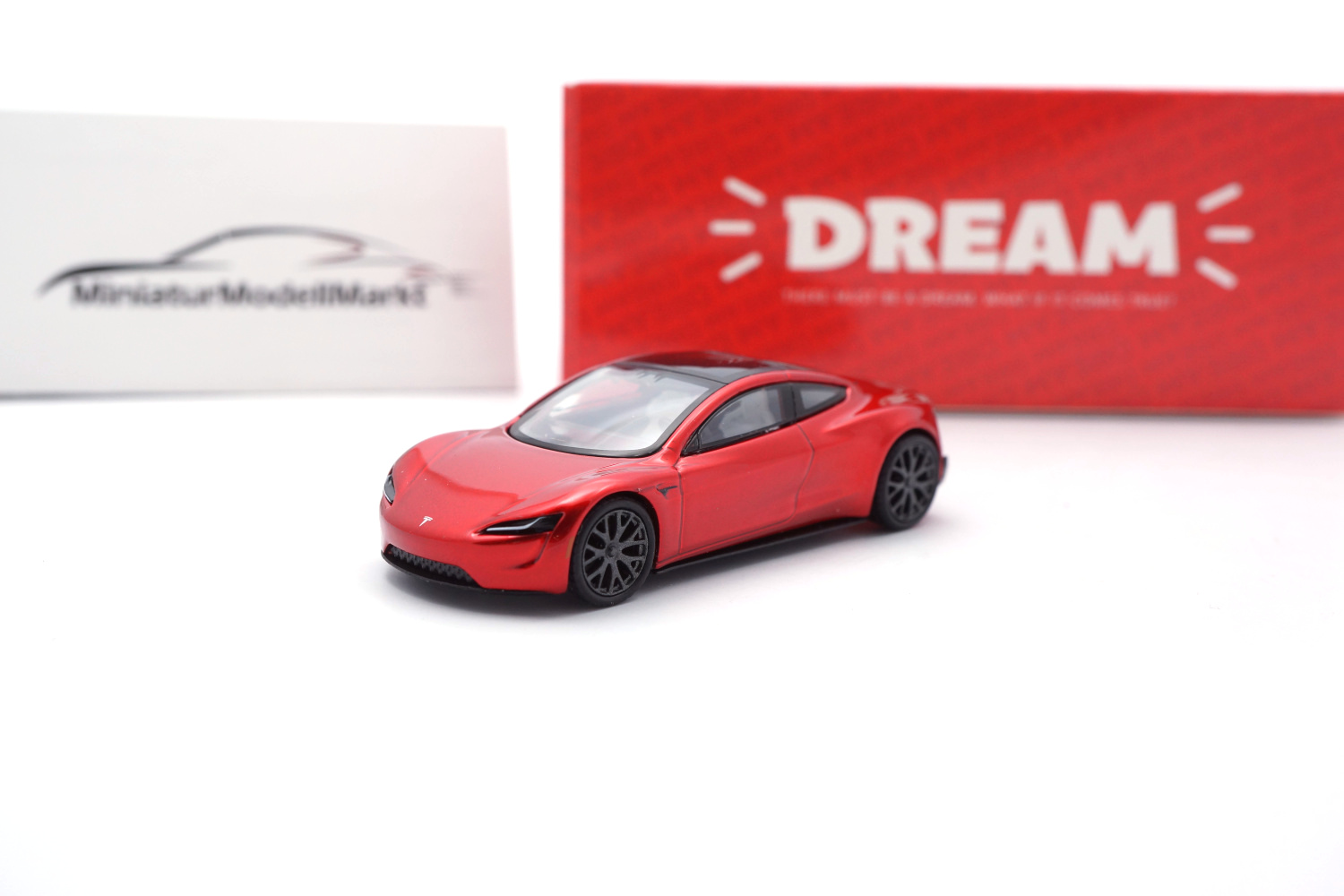 Timemicro tesla-roadster-red Tesla Roadster - Rot 1:64