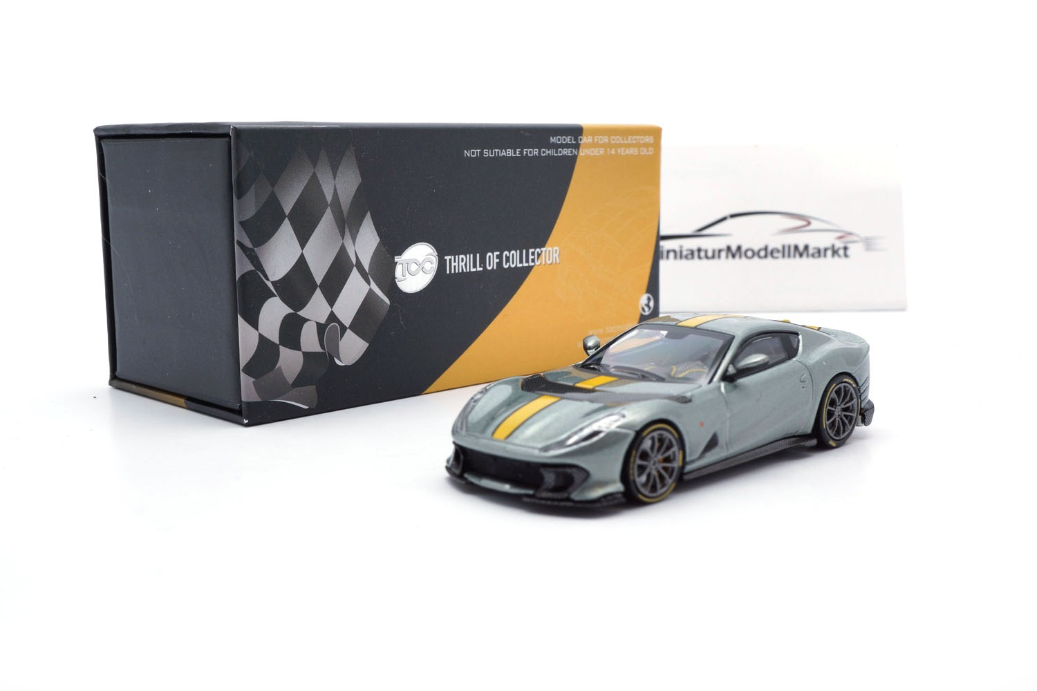 TOC TC-D-FEB12C-08 Ferrari 812 Competizione - Grigio Silverstone 1:64