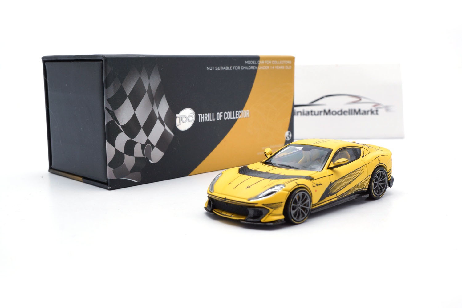 TOC TC-D-FEB12C-09 Ferrari 812 Competizione - Matt giallo triplo strato opaco 1:64
