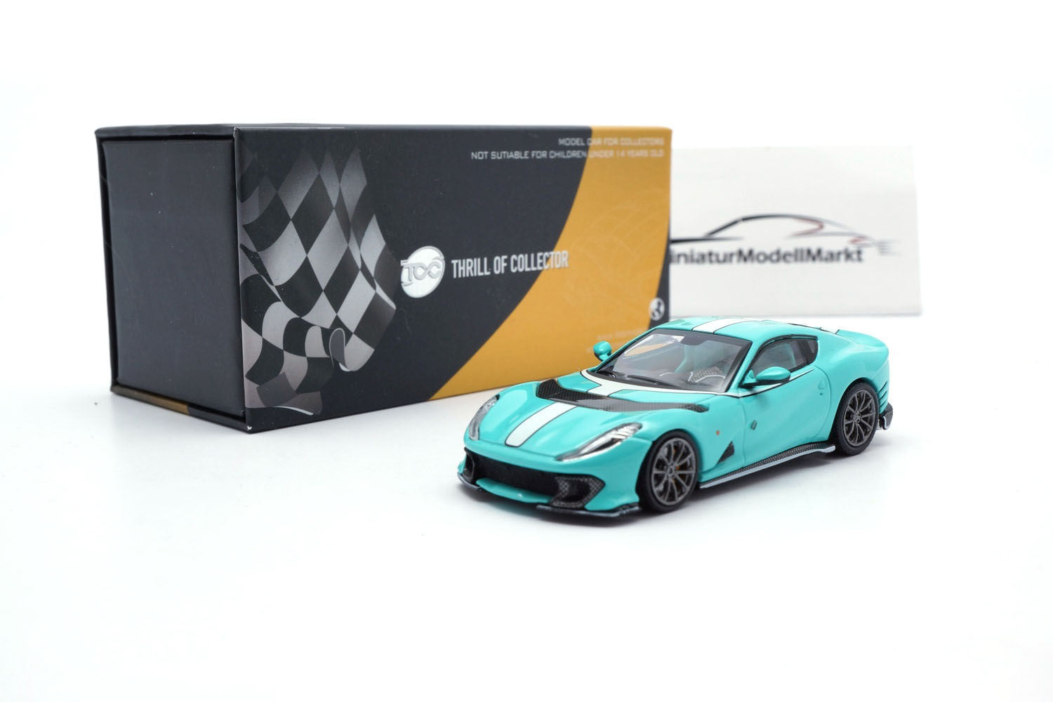 TOC TC-D-FEB12C-10 Ferrari 812 Competizione - Tiffany Blue 1:64