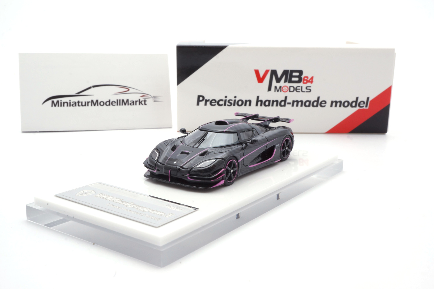 VMB64 VMB64-One-04 Koenigsegg One:1 - Carbon/Pink 1:64