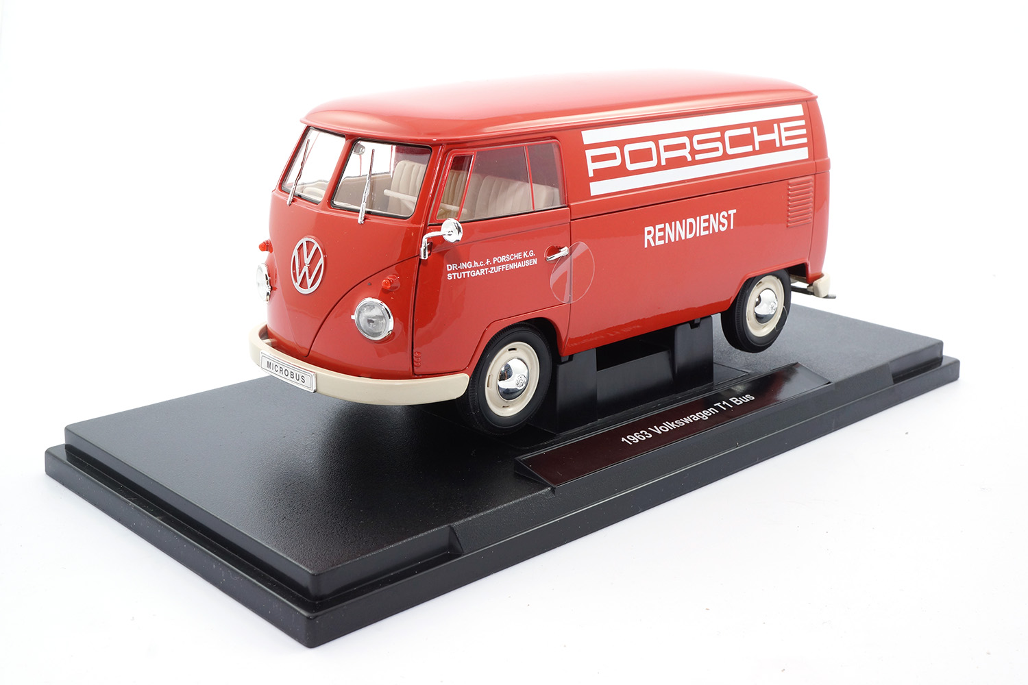 Welly WEL18053TDB VW Bulli T1 - Porschewagen Ersatzteile Dienst 1:18
