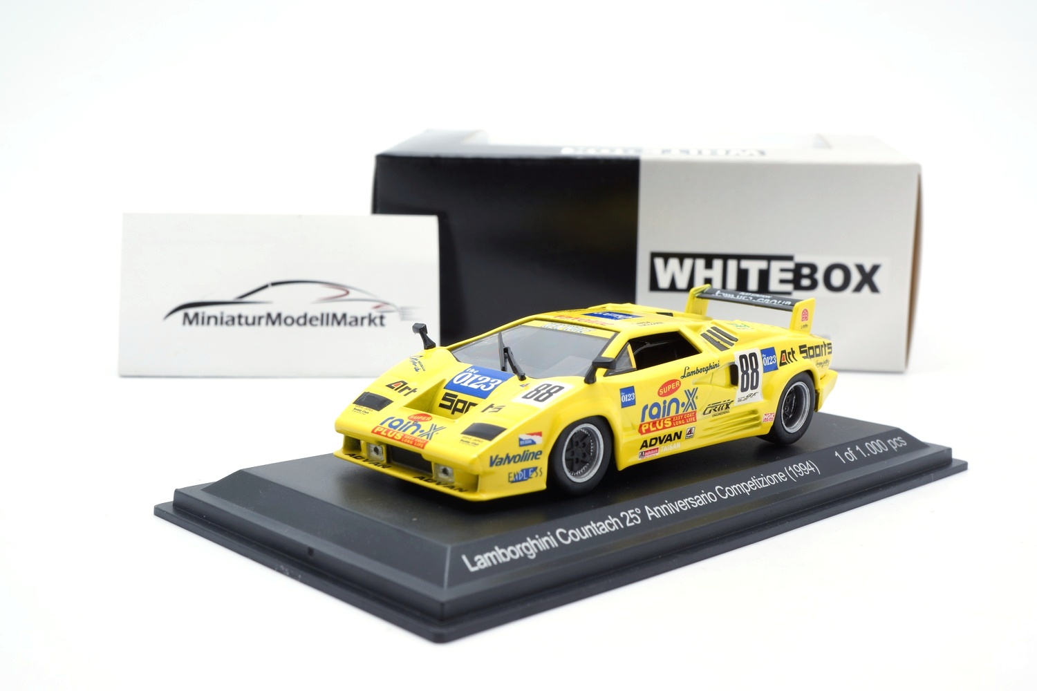Whitebox 515 Lamborghini Countach #88 - Rain-X - 1994 1:43