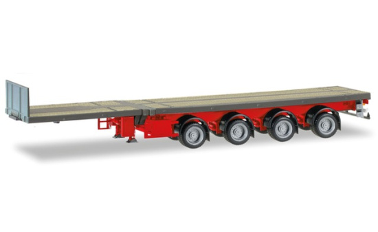 Herpa 076203-008 Teletrailer 4-achs, eisengrau 1:87