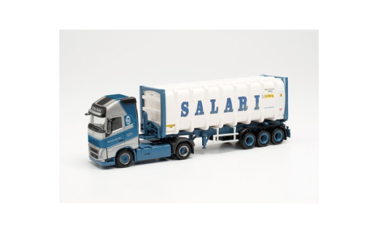 Herpa 314718 Volvo FH Gl. 2020 30 ft. Bulkcontainer-Sattelzug / 30 ft. bulkcontainer trailer Salari (Niederlande/Sittard) 1:87