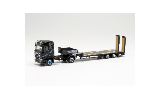 Herpa 315128 Scania CR ND 4x4 Tieflade-Sattlezug 
Wagner Mitteleschenbach (Bayern/Mitteleschenbach) 1:87