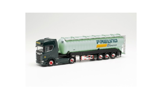 Herpa 315166 Scania CS 20 HD ADR Saugsilo-Sattelzug 
Spedition Freund (Nordrhein-Westfalen/Frechen) 1:87