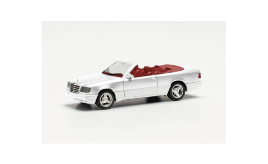 Herpa 420990 Mercedes-Benz 320 CE Cabrio mit Brabus-Monoblock IV Felgen, weiß 1:87