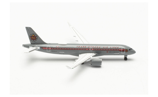 Herpa 536158 Air Canada Airbus A220-300 Trans Canada Air Lines retro livery C-GNBN 1:500