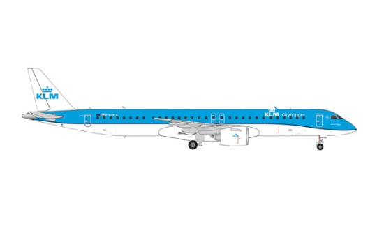 Herpa 572071 KLM Cityhopper Embraer E195-E2 PH-NXA 1:200