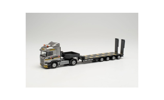 Herpa 949590 Scania R´13 HL 4x2x Semitieflade-Sattelzug 