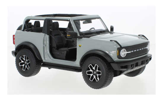 Maisto 31457GREY Ford Bronco Badlands, hellgrau, 2021 1:18