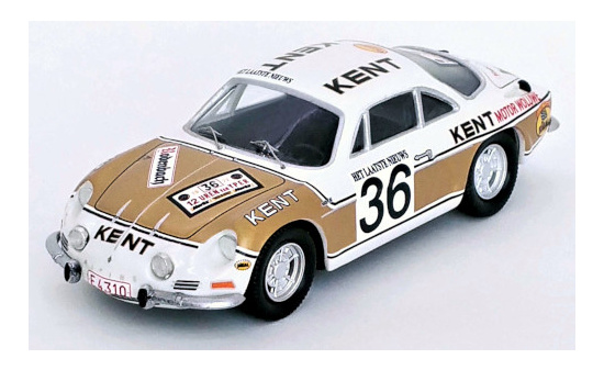 Trofeu RRBE40 Alpine Renault A110, No.36, Kent, Rallye Ypres, F.Vandecaveye/W.Plas, 1972 1:43