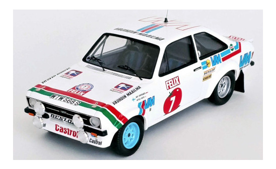 Trofeu RRFI19 Ford Escort Mk II RS 1800, No.7, Vauhdin Maailma, Rallye WM, 1000 Lakes Rallye, A.Vatanen/A.Aho, 1978 1:43