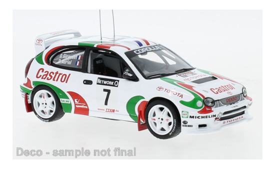 IXO RAC394B Toyota Corolla WRC, No.7, Toyota Team Europe, Castrol, Rallye WM, RAC Rally, 25th RAC Anniversary Edition, D.Auriol/D.Giraudet, 1997 1:43