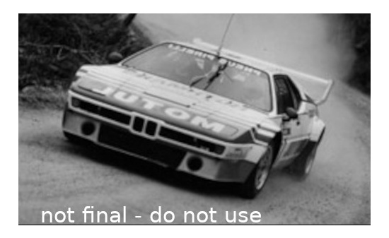 IXO 18RMC11422 BMW M1, No.10, Rally WM, Tour de Corse, B.Darniche/A.Mahe, 1982 1:18