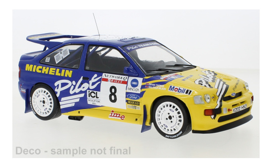 IXO 18RMC10722 Ford Escort RS Cosworth, No.8, Michelin, Rallye WM, RAC Rally, M.Wilson/B.Thomas, 1993 1:18