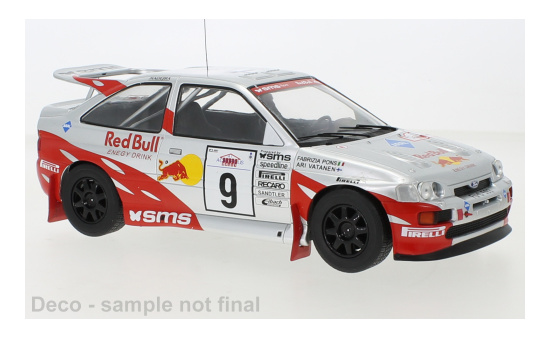 IXO 18RMC10822 Ford Escort RS Cosworth, No.9, Red Bull, Rallye WM, Rally Acropolis, A.Vatanen/F.Pons, 1994 1:18