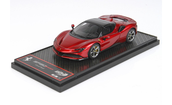 BBR BBRC249D Ferrari SF90 Spider - CLOSED ROOF - Rosso Fuoco 1:43