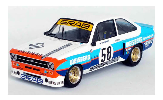 Trofeu RRDE36 Ford Escort Mk II RS 1800, No.58, Weisberg, DRM, Hockenheim, W.Schommers, 1976 1:43