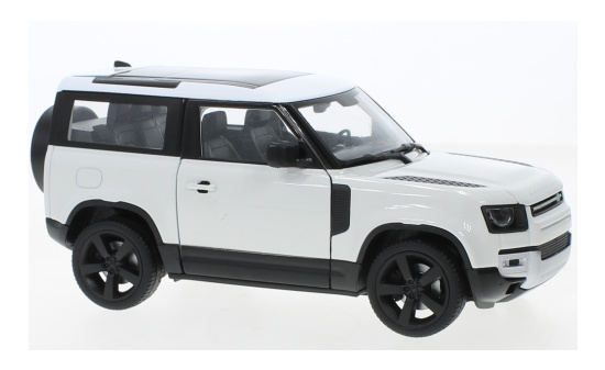 Welly 24110Wwhite Land Rover Defender, weiss, 2020 1:24