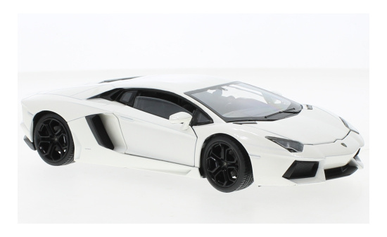 Welly 24033WHITE Lamborghini Aventador Coupe, weiss 1:24