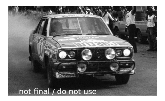 IXO RAC403A22 Datsun Violet GT, No.4, Rallye Cote d Ivoire, T.Salonen/S.Harjanne, 1981 - Vorbestellung 1:43