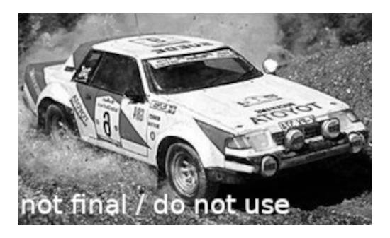 IXO RAC400A22 Toyota Celica 2000GT , No.6, Rallye WM, Rallye Cote d Ivoire, P.Eklund/R.Spjuth, 1982 1:43