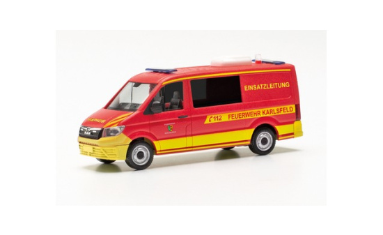 Herpa 096904 MAN TGE Halbbus FD ELW Feuerwehr Karlsfeld 1:87