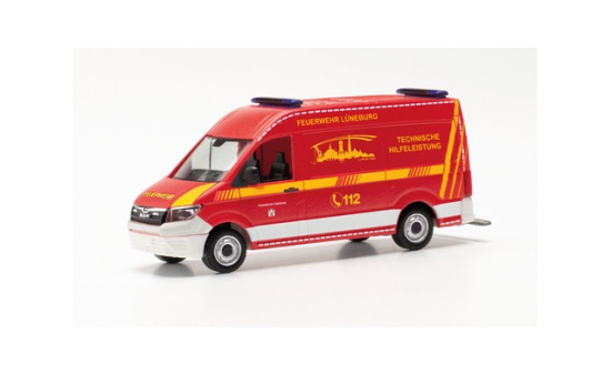 Herpa 097093 MAN TGE Kasten HD Feuerwehr Lüneburg 1:87