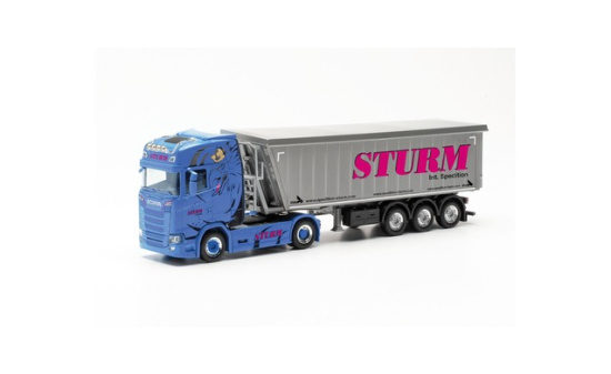 Herpa 315234 Scania CS20 ND Stöffelliner-Sattelzug Sturm (Bayern/Kissing) 1:87