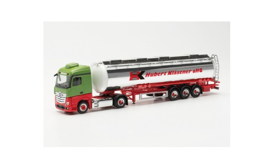 Herpa 315395 Mercedes-Benz Actros Streamspace Jumbochromtank-Sattelzug Hubert Kläsener (Nordrhein-Westfalen/Gelsenkirchen) 1:87