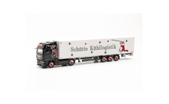 Herpa 315401 MAN TGX GX Koffer-Sattelzug 15m Schütte Kühllogistik (Niedersachsen/Klein Berßen) 1:87