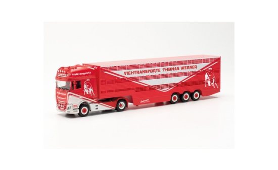 Herpa 315449 DAF XF SSC Viehtransporter-Sattelzug Thomas Werner (Mecklenburg-Vorpommern/Woldegk) 1:87