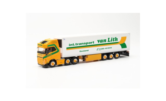 Herpa 315456 Volvo FH Gl. XL 2020 6x2 Kühlkoffer-Sattelzug Van Lith (Niederlande/Zeeland) 1:87