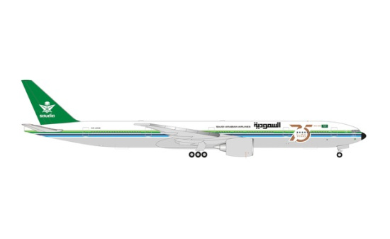 Herpa 536233 Saudia Boeing 777-300ER - 75 Years Retrojet HZ-AK28 - Vorbestellung 1:500