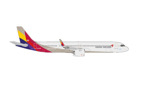 Herpa 536493 Asiana Airlines Airbus A321neo HL8398 - Vorbestellung 1:500