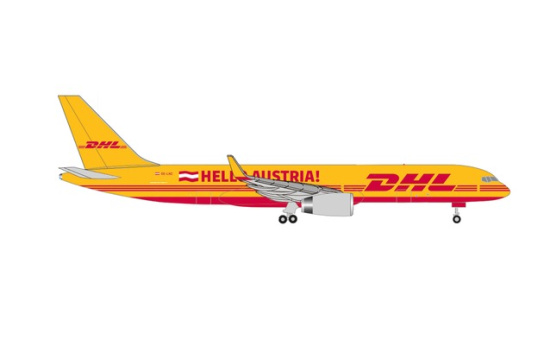 Herpa 536516 DHL Air Austria Boeing 757-200 Servus/Hello Austria OE-LNZ 1:500