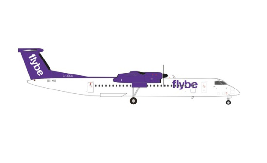 Herpa 572248 FlyBe Bombardier Q400 - 2022 livery G-JECX - Vorbestellung 1:200