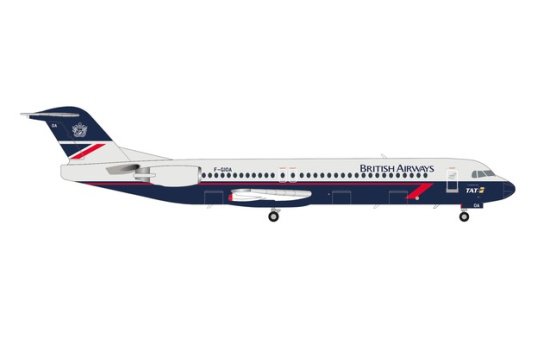 Herpa 572262 British Airways (TAT) Fokker 100 F-GIOA 1:200